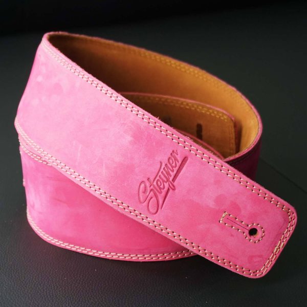 Gitarrengurt Leder - Nubuk Deluxe Pink Online