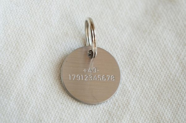Round Stainless Steel Dog Tag - Regular Angebot – Bild 2