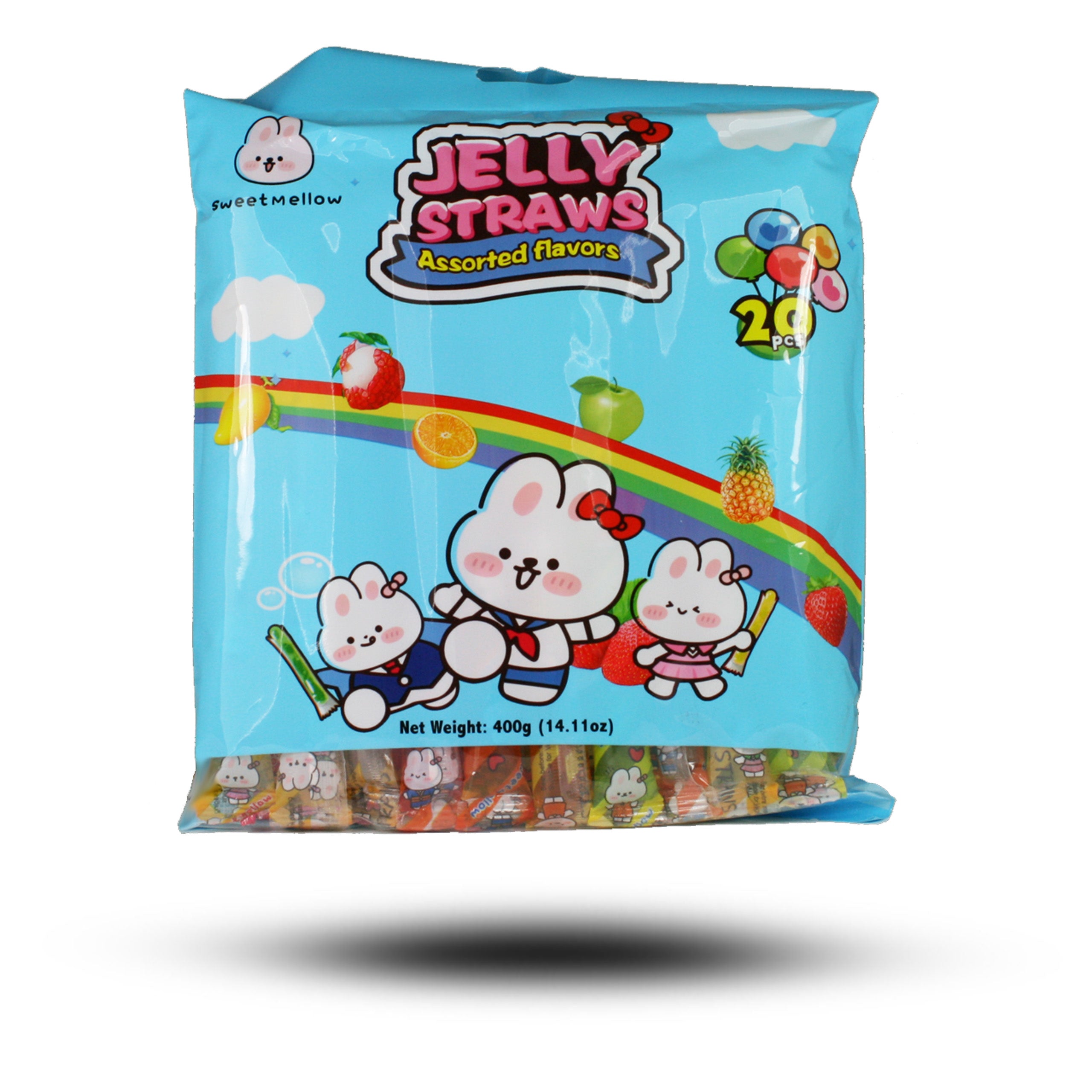 Jelly Straws Assorted 400g Jetzt online