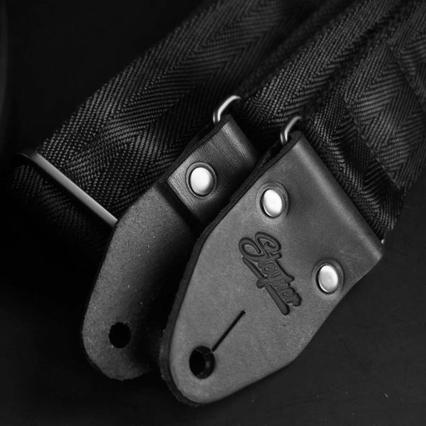 Premium Gitarrengurt Heavy Hektor (schwarz - schwarz) Verkauf – Bild 4
