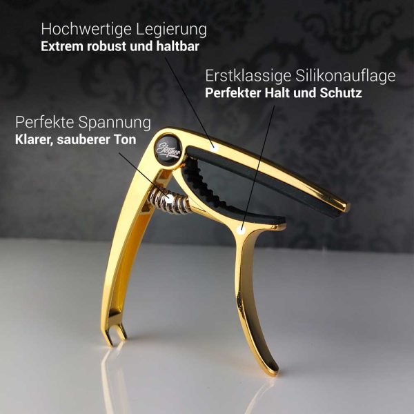 Premium Kapodaster für Gitarre | Capo | Capodasta - Steyner Online – Bild 4