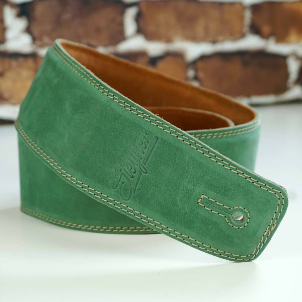 Gitarrengurt Leder - Nubuk Deluxe Green Jetzt online – Bild 2
