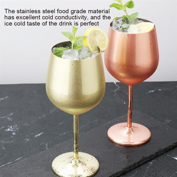 500ml Stahl Gläser I Champagne I Wein I Glas I Cocktail I Creative I Metall I Bar I Restaurant Online-Schn?ppchen – Bild 4