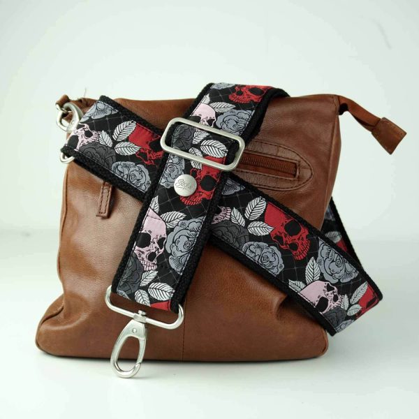 Bunter Taschengurt mit Karabiner  Red Rocking Skull“ Zu verkaufen – Bild 2
