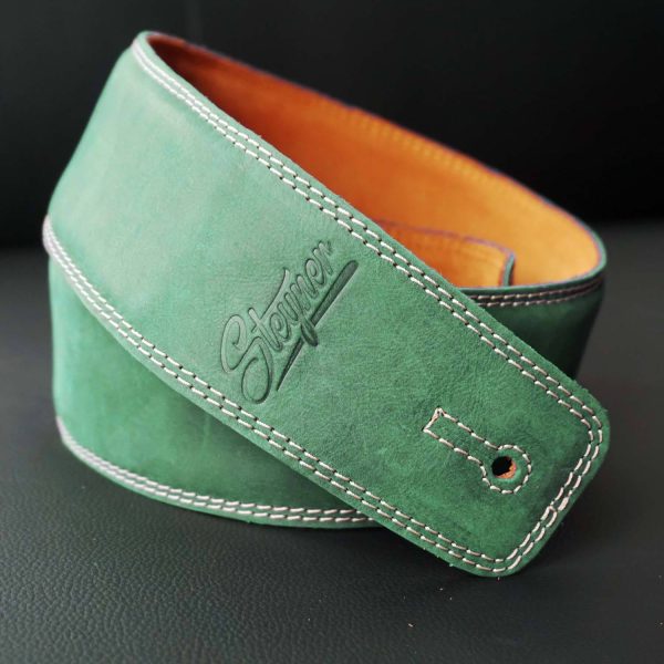 Gitarrengurt Leder - Nubuk Deluxe Green Jetzt online