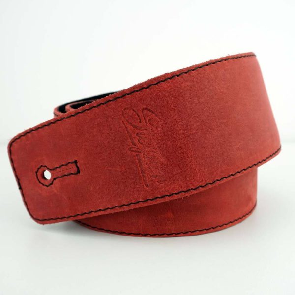 Leder Gitarrengurt Vintage Picante Red Verkauf