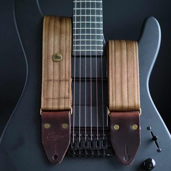 Nylon Gitarrengurt Heavy Hazel (braun-messing) Online – Bild 5