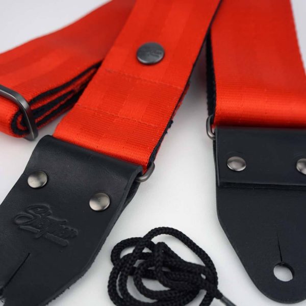 Gitarrengurt rot - Cruiser Red (schwarz-schwarz) Online – Bild 3