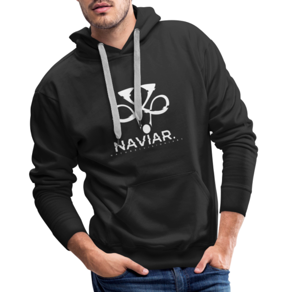 Naviar´s Männer Premium Hoodie I Modern I Black Schn?ppchen – Bild 2