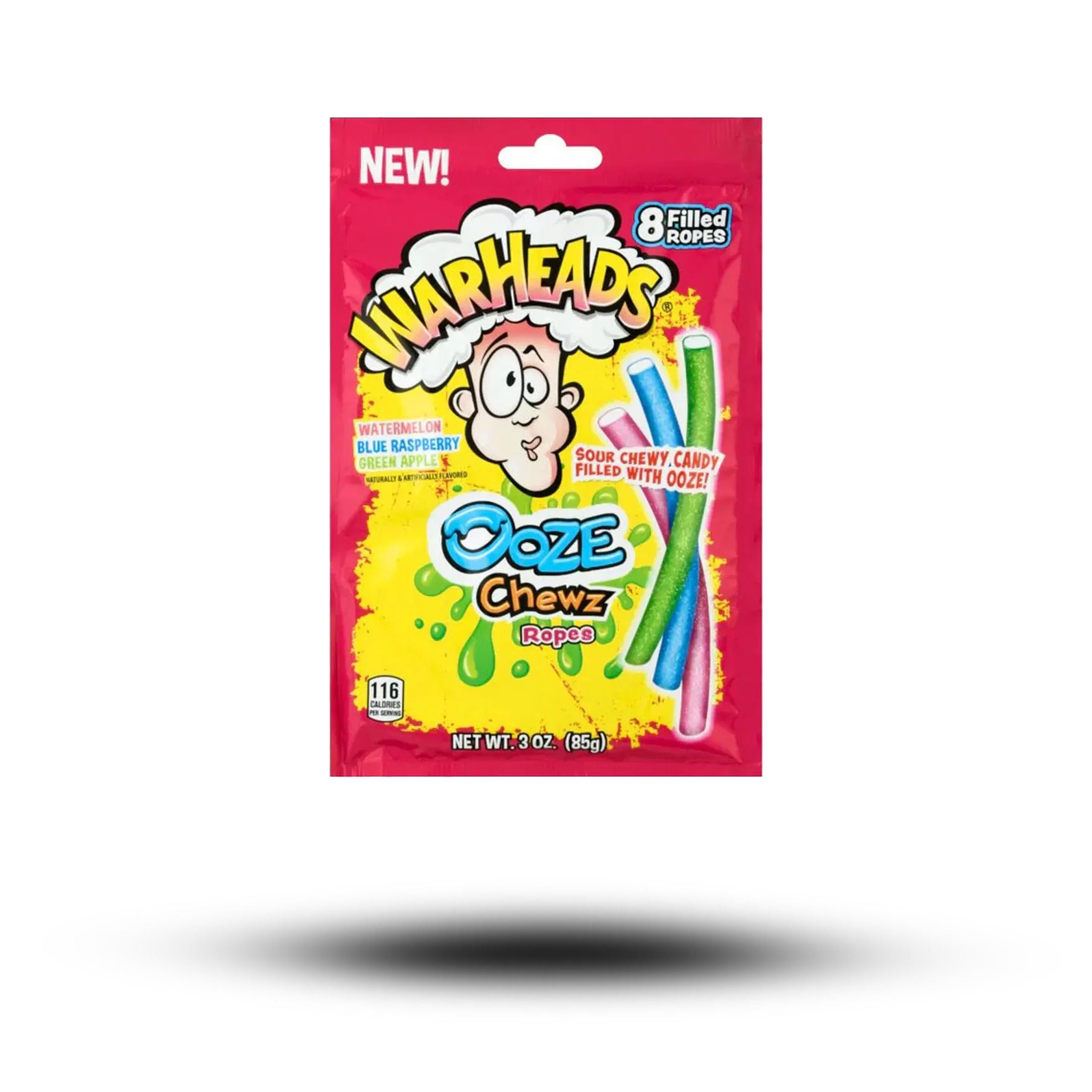 Warheads Ooze Chewy Ropes 85g Rabatt