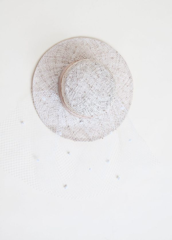 Franciska Straw Wedding hat Schn?ppchen – Bild 3