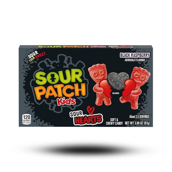 Sour Patch Kids Sour Hearts Black Raspberry 87g Schn?ppchen