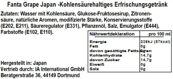 Fanta Grape 355ml Zu verkaufen – Bild 2