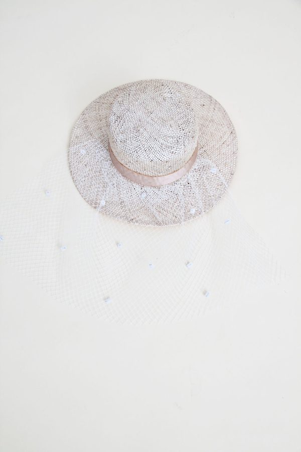 Franciska Straw Wedding hat Schn?ppchen